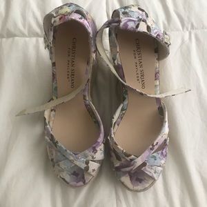 Size 6.5 Floral Wedges from Christian Siriano
